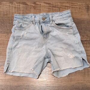 art class Blue Jean Shorts Distressed Mid-Rise